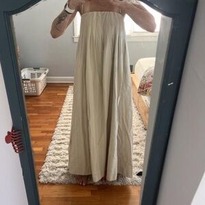 Free People Cream Maxi Dress